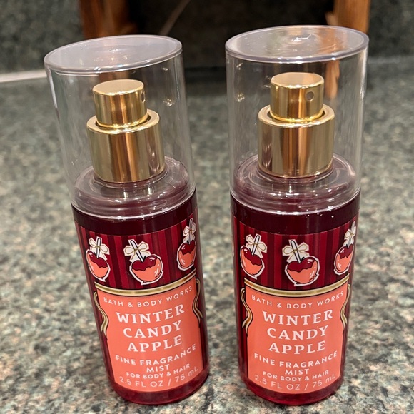 Bath & Body Works Other - Nwt bundle of (2) travel size “Winter Candy Apple” fragrance mist body & hair !!
